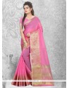 Sophisticated Cotton Silk Pink Casual Saree