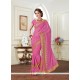 Sightly Georgette Pink Classic Saree