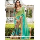 Thrilling Patch Border Work Faux Chiffon Designer Traditional Sarees