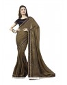 Thrilling Embroidered Work Trendy Saree