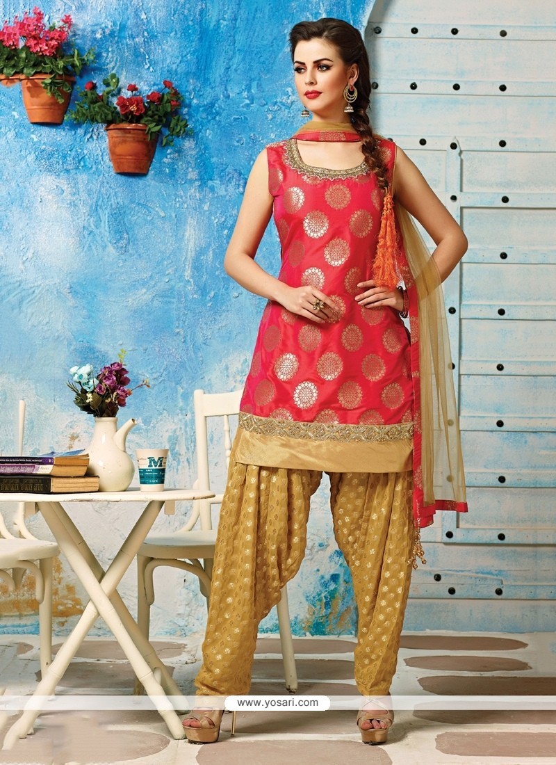 Noble Embroidered Work Brocade Readymade Designer Suit
