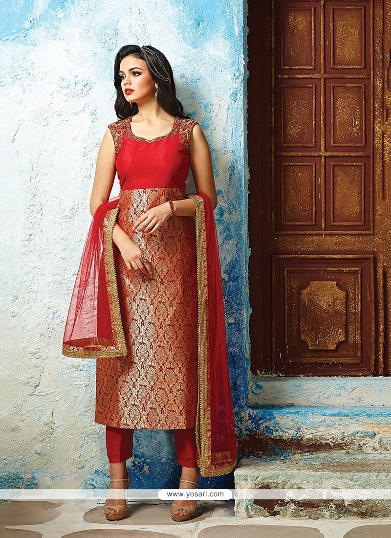 Intrinsic Embroidered Work Readymade Designer Suit