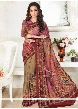 Haute Multi Colour Printed Saree
