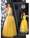 Yellow Party wear Gown