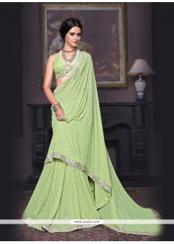 Eye-catchy Georgette Classic Saree