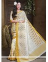 Dilettante Faux Chiffon Embroidered Work Trendy Saree