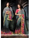 Enticing Multi Colour Printed Saree