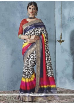 Swanky Multi Colour Printed Saree