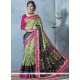 Stupendous Bhagalpuri Silk Multi Colour Printed Saree
