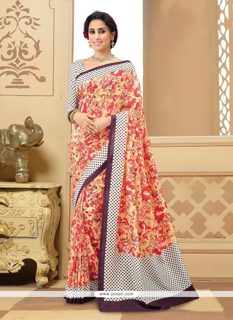 Wonderous Multi Colour Printed Saree