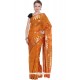 Mystic Weaving Work Orange Art Silk Traditional Saree