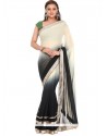 Miraculous Georgette Black Traditional Saree