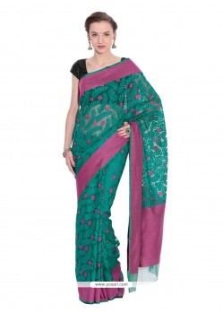 Conspicuous Weaving Work Net Traditional Saree