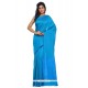 Prodigious Blue Weaving Work Art Silk Classic Saree