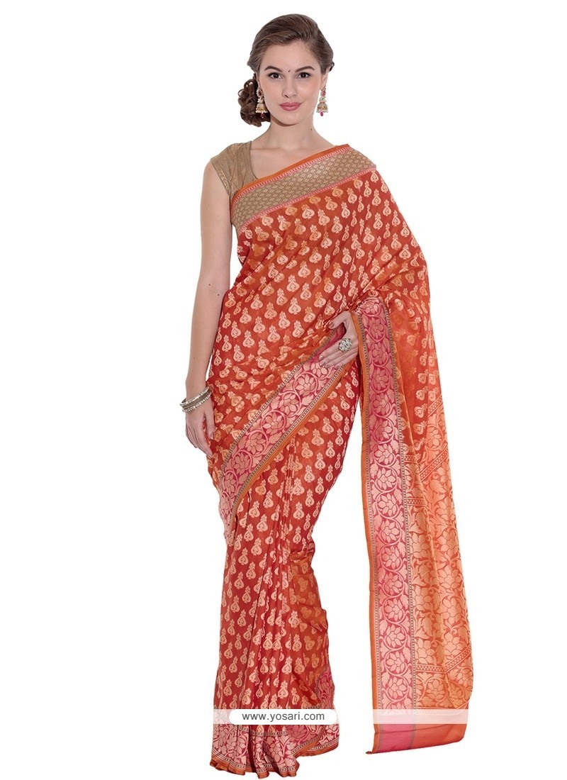 Captivating Art Silk Weaving Work Classic Designer Saree