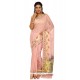 Spectacular Pink Weaving Work Tissue Classic Saree