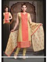 Hypnotic Cotton Embroidered Work Readymade Suit