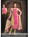 Charismatic Art Silk Pink Readymade Suit