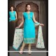 Marvelous Turquoise Readymade Suit