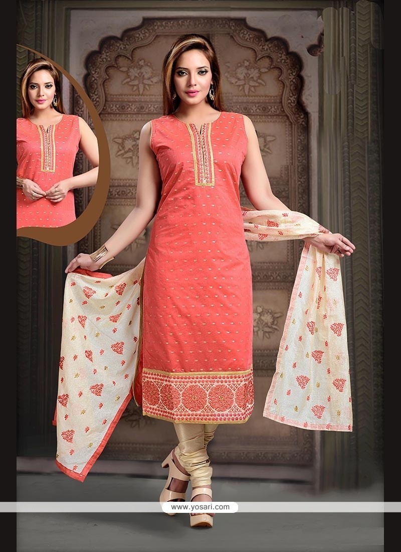 Tantalizing Art Silk Embroidered Work Readymade Suit