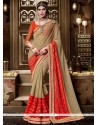 Beckoning Silk Embroidered Work Traditional Saree