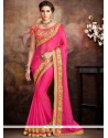Epitome Faux Chiffon Embroidered Work Traditional Saree