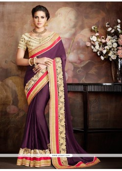 Prodigious Georgette Embroidered Work Designer Traditional Sarees