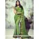 Gripping Green Printed Saree