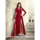 Lively Red Designer Salwar Suit