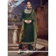 Renowned Green Designer Straight Salwar Suit