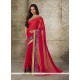 Flattering Georgette Red Casual Saree