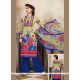 Glamorous Print Work Cotton Multi Colour Designer Palazzo Salwar Kameez