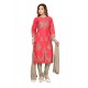 Miraculous Resham Work Rose Pink Chanderi Readymade Suit