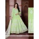 Versatile Green Resham Work Banglori Silk Anarkali Salwar Kameez