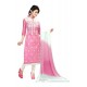 Resham Chanderi Churidar Designer Suit In Pink