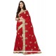 Especial Georgette Red Traditional Saree
