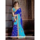 Magnificent Blue Traditional Saree