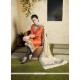 Exotic Chanderi Cotton Orange Lace Work Readymade Suit
