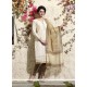 Monumental Lace Work Chanderi Cotton Readymade Suit