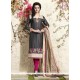 Sterling Grey Lace Work Readymade Suit