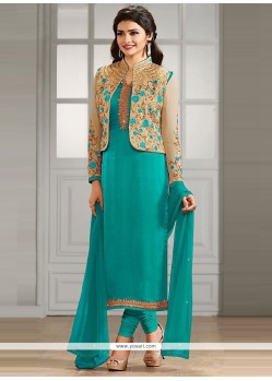 Prachi Desai Sea Green Churidar Designer Suit