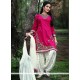 Impeccable Embroidered Work Cotton Punjabi Suit