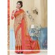 Splendid Multi Colour Print Work Kanchipuram Silk Casual Saree