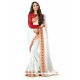 Magnetize Georgette Off White Traditional Saree