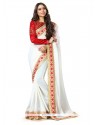 Magnetize Georgette Off White Traditional Saree