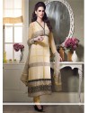 Yellow Georgette Long Straight Suit