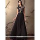 Excellent Black Resham Work Designer Gown
