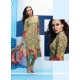 Classical Multi Colour Satin Churidar Designer Suit