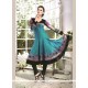 Thrilling Chanderi Cotton Blue Readymade Suit