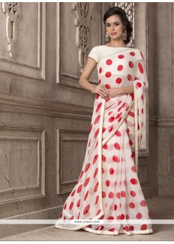 Demure Printed Saree For Party